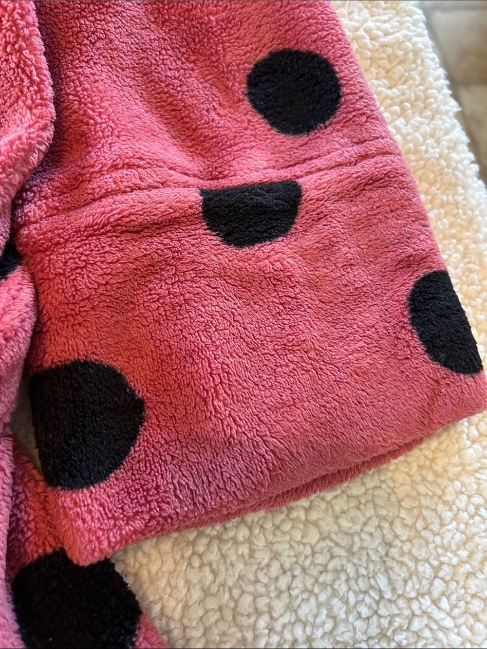 PINK Victoria's Secret Pink Robe with Black Polka Dots - Picture 5 of 7